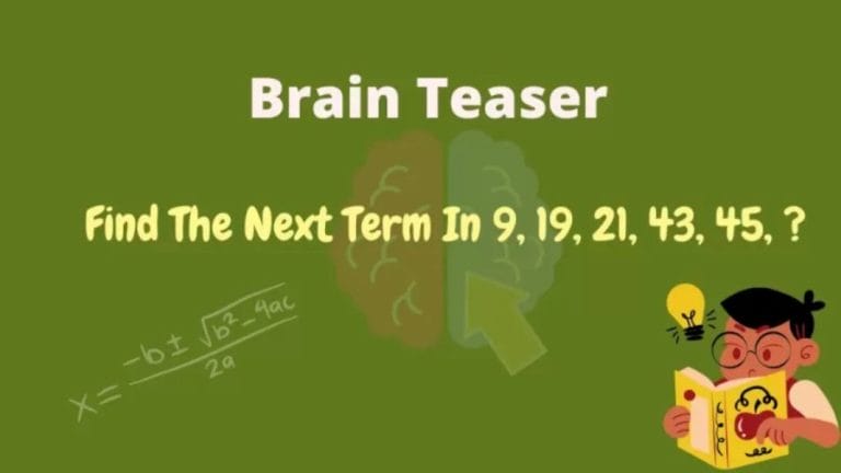 Brain Teaser: Find The Next Term In 9, 19, 21, 43, 45, 91?