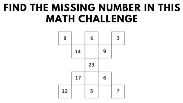 Brain Teaser: Find the missing number in this math challenge