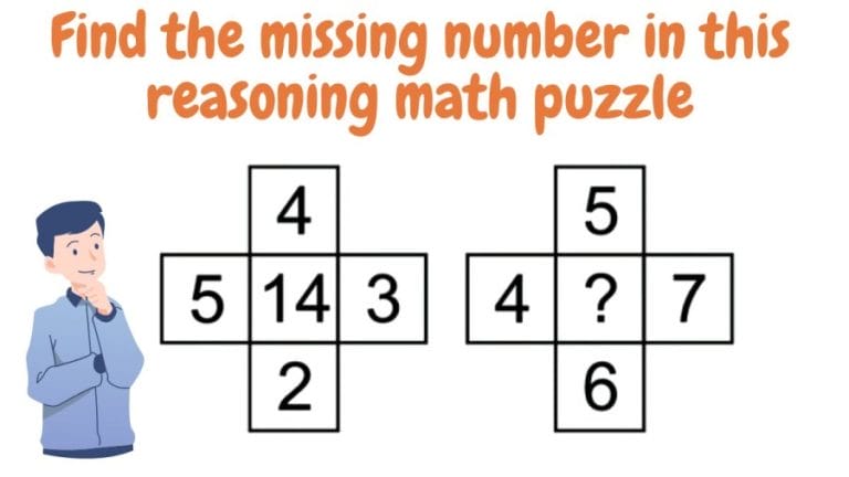Brain Teaser: Find the missing number in this reasoning math puzzle