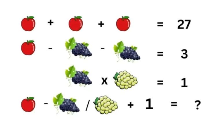 Brain Teaser IQ Test: Can you solve this Tricky Math Puzzle?