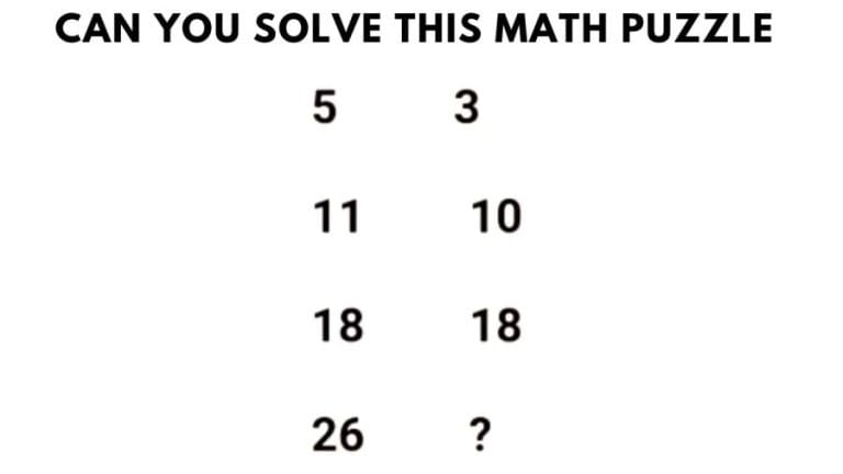 Brain Teaser IQ Test: Can you solve this math puzzle in less than 1 minute?