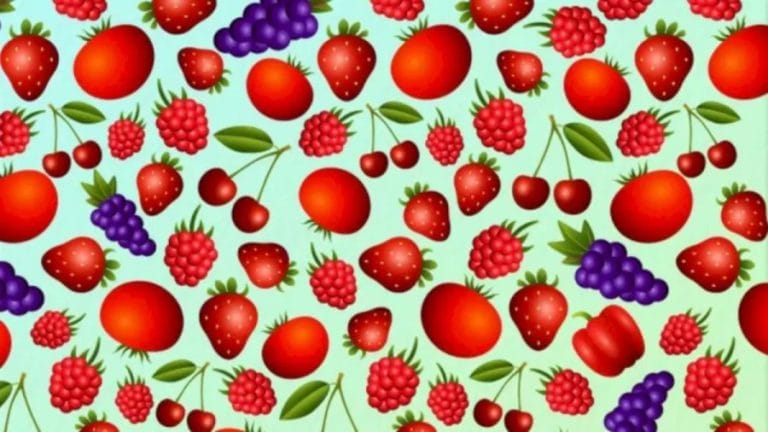 Only 10% of the People can find a Vegetable among these Fruits in this Optical Illusion. Can You?